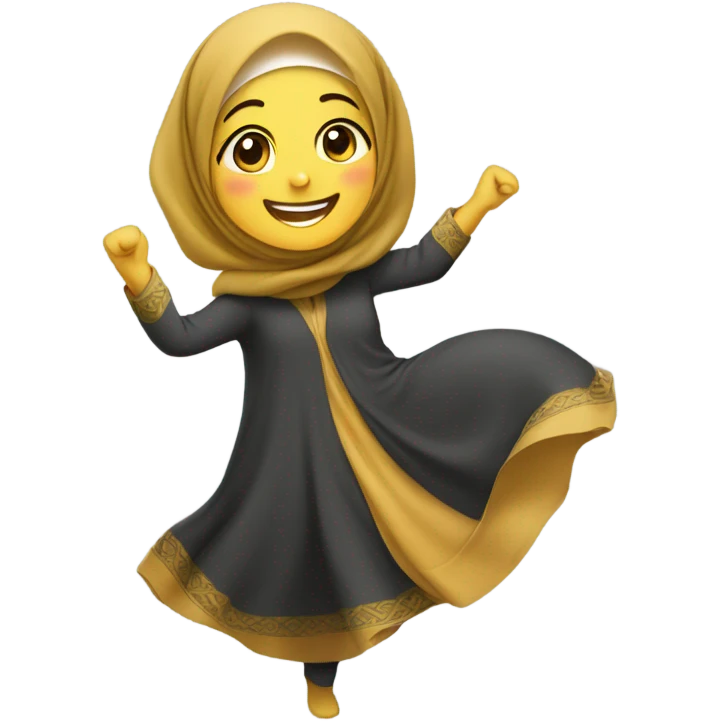 Hijabi girl getting lit emoji