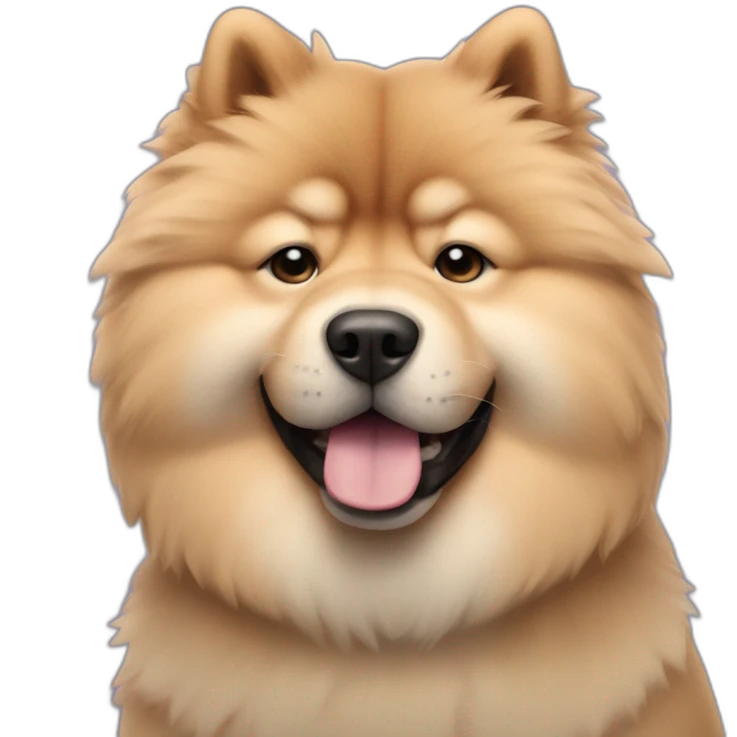 Chow dog rockstar emoji