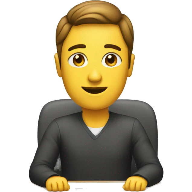 Person at a desk emoji