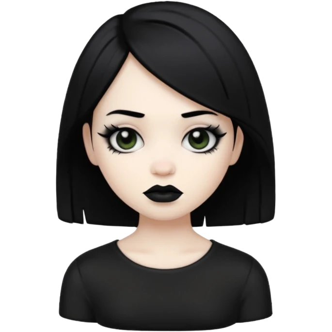 an emo emoji rolling its eyes emoji