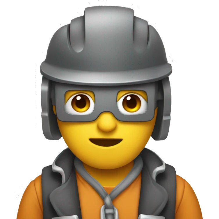 Welder wearing bow  emoji