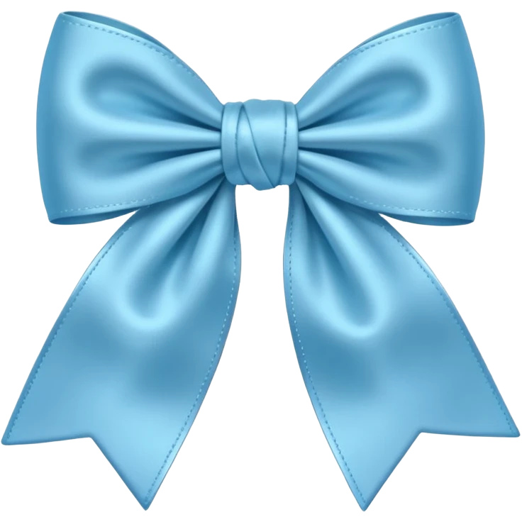 Light blue bow emoji