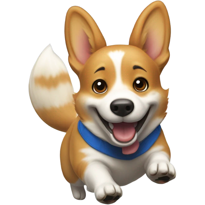 Corgi football celebration  emoji