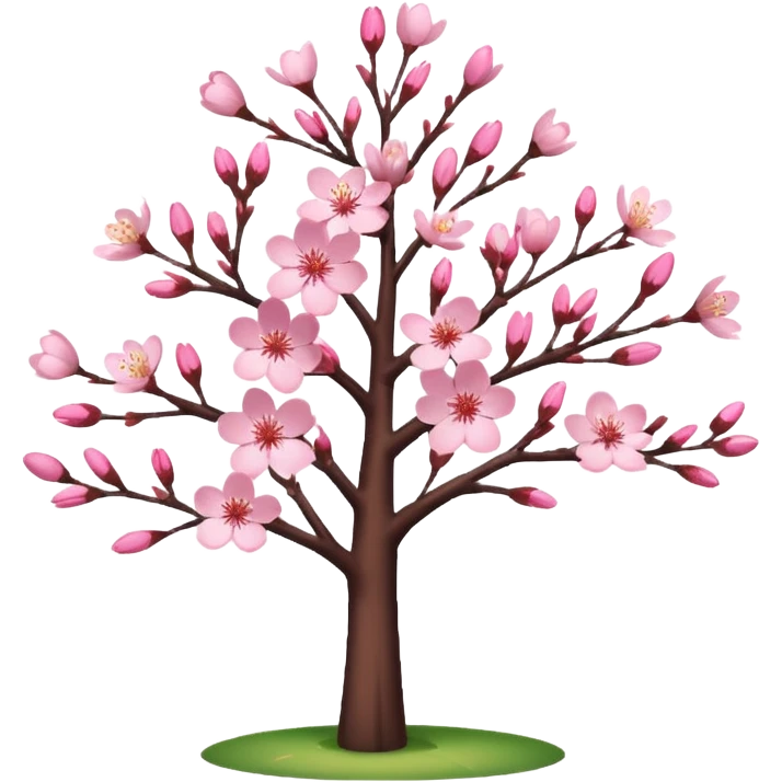 pink cherry blossom tree emoji