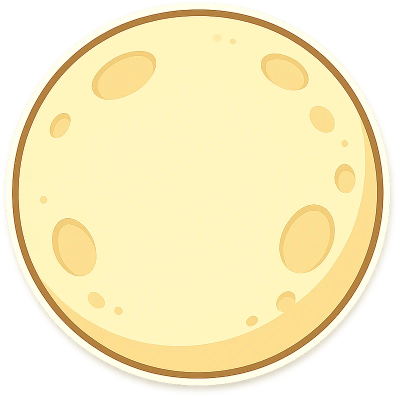 一个圆圆的月亮 emoji