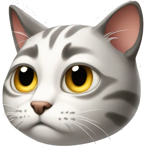 Dissatisfied cat emoji