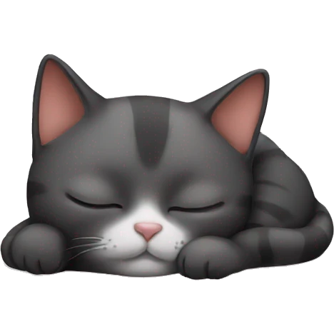 mini cat sleeping  emoji