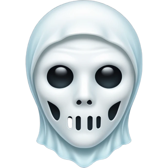 glitter white ghostface killer  emoji