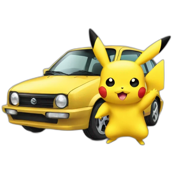 pikachu-drives-a-car emoji