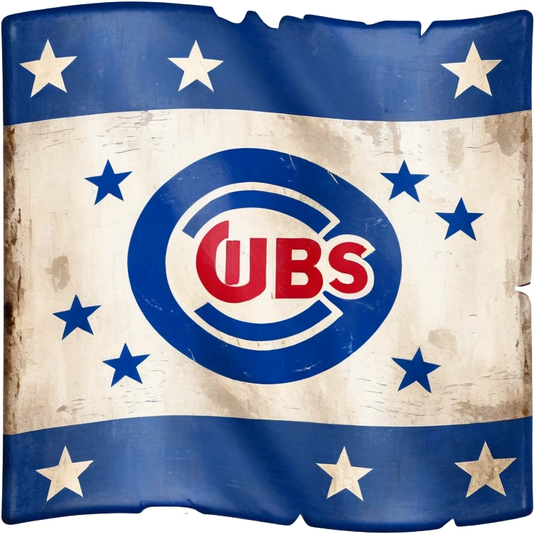 Upside down Cubs Flag emoji