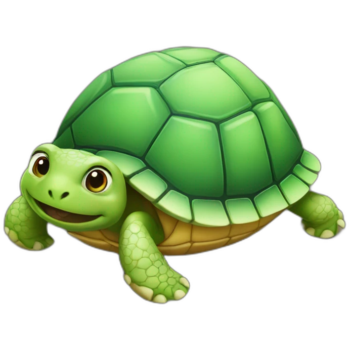 chat sur tortue emoji