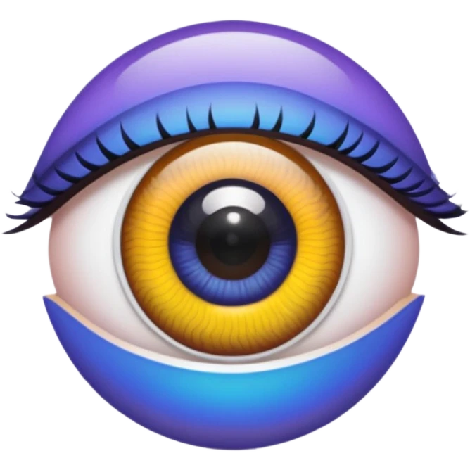  eyes spin multicolore 👁️+🌀+🟣🟢🟠🔵🔴🟡 emoji