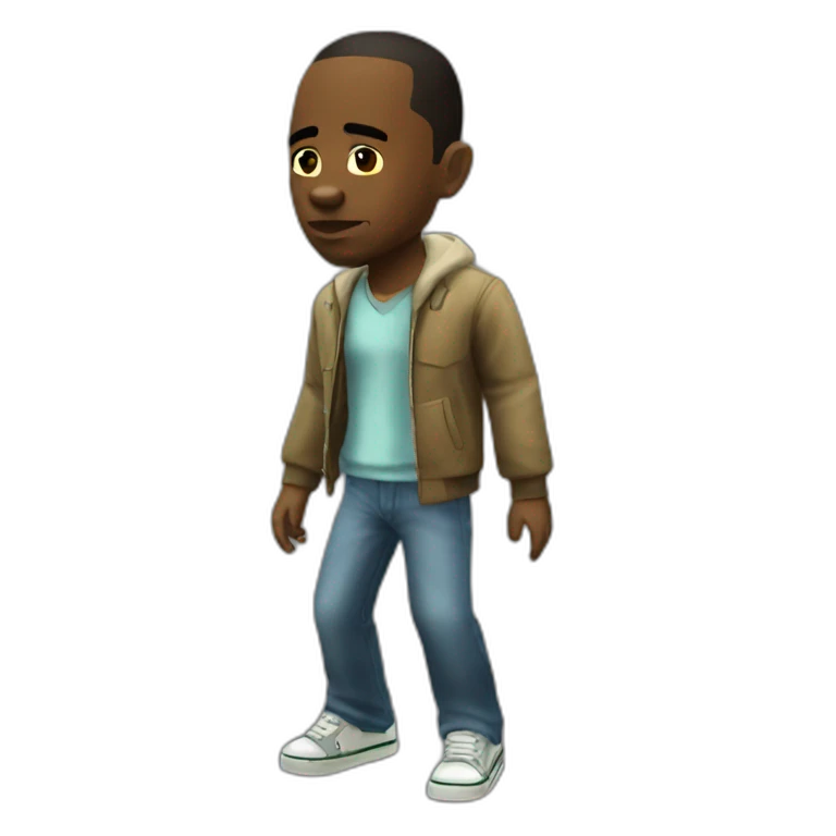 cj from gta san andreas walking emoji