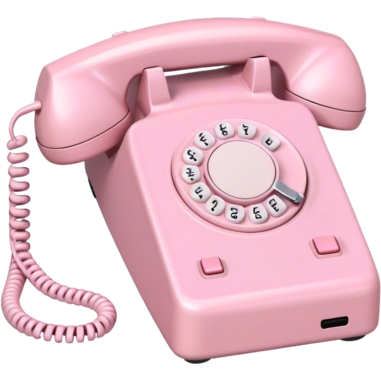 pastel pink business phone  emoji