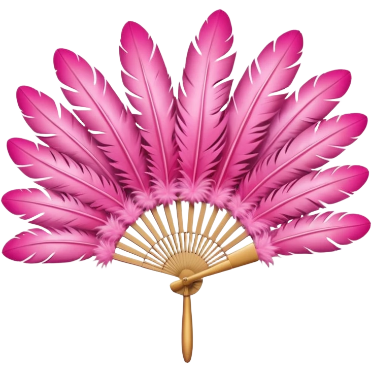 a-dovetail-consisting-of-pink-feathers-that-spread-out-in-a-fan-shape.-without-the-dove. emoji
