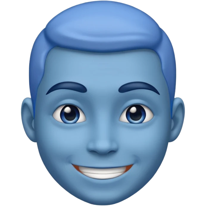 Blue Face  emoji