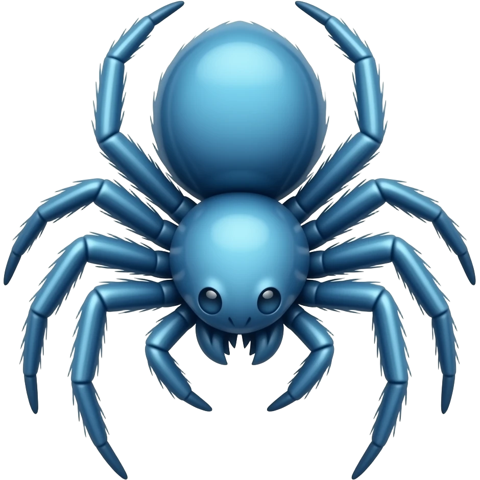 Blue color spider emoji emoji