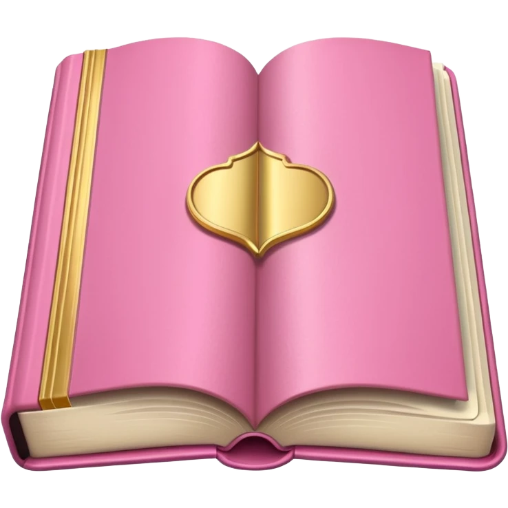 An open pink book, elegant
 emoji