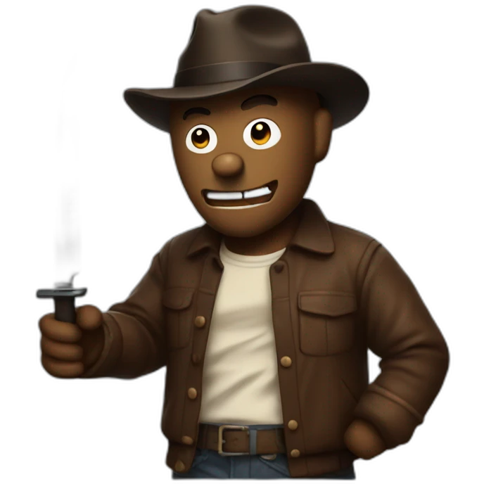 Freddy with a knife emoji