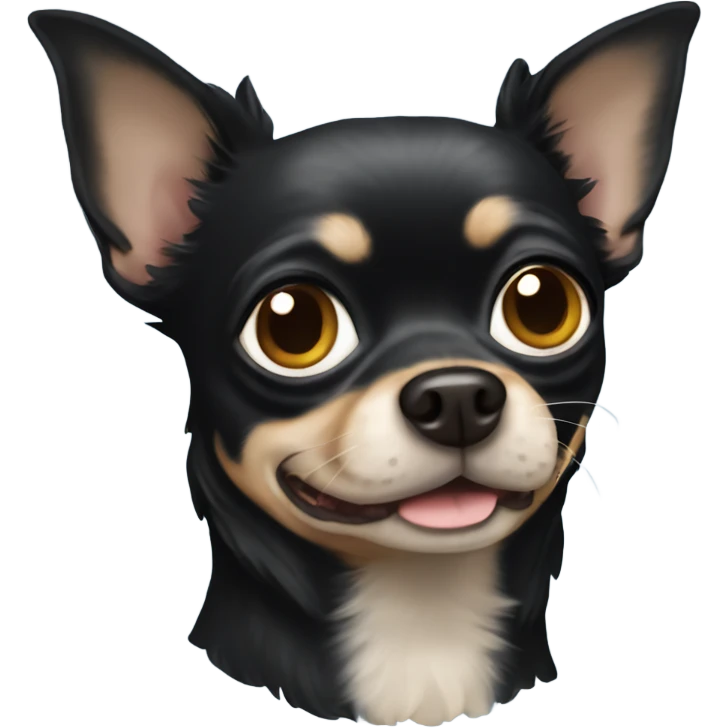 Old black chihuahua emoji