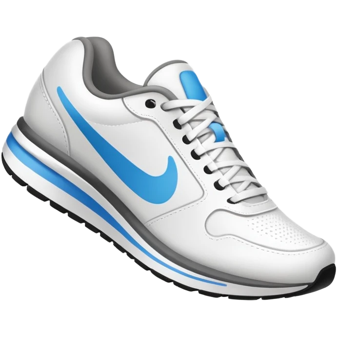 A running shoe or stylized sneaker, symbolizing activity, sport and movement. Minimalist emoji style. emoji