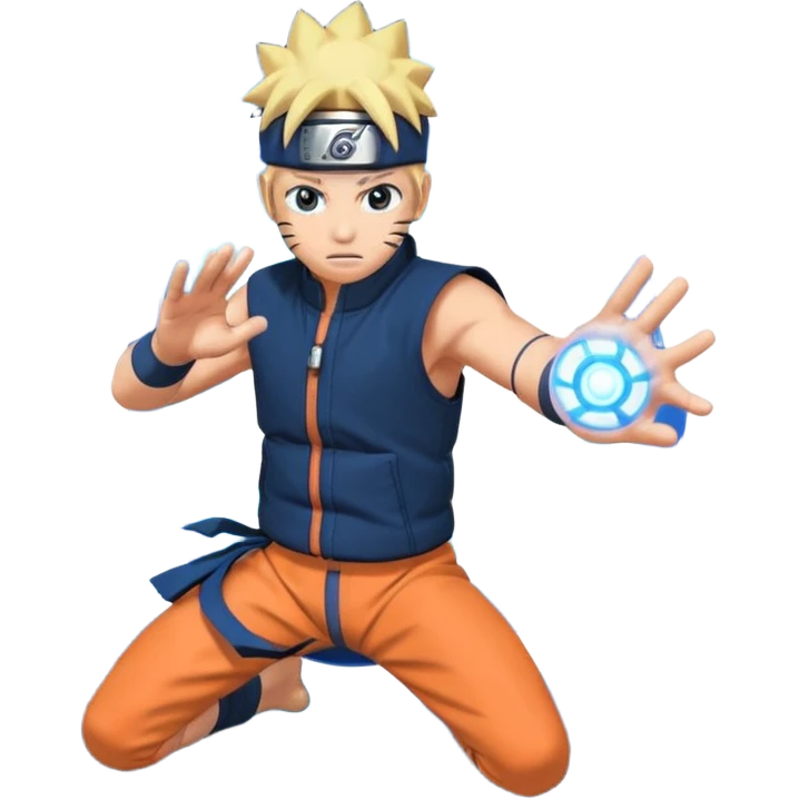 Naruto throwing Rasangen emoji