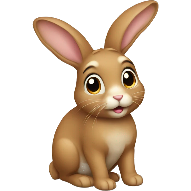 Light brown bunny emoji