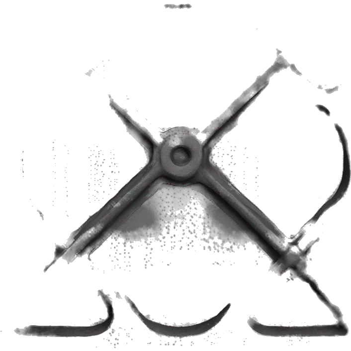cast iron metal platform, frontal emoji