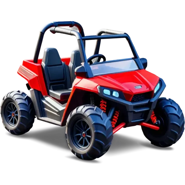 red ride on toy UTV for kids with no roof emoji