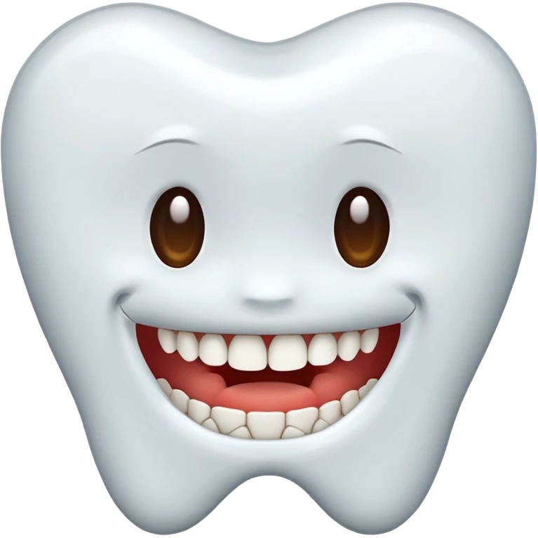 teeth without smile emoji