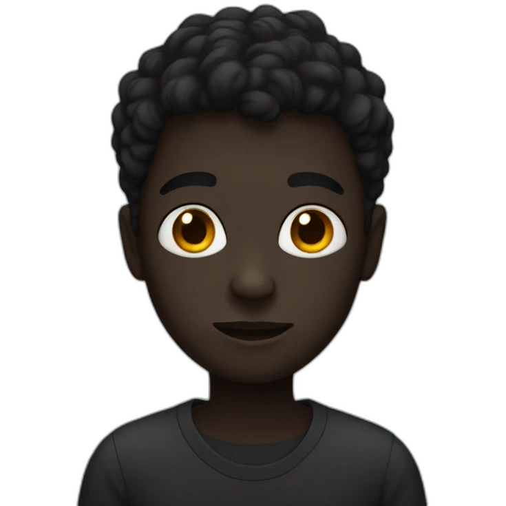 Dark boy emoji