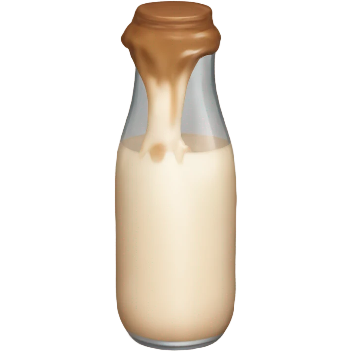 Brown milk heart emoji