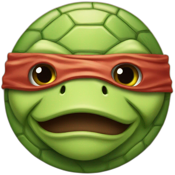 Ninja turtle pizza emoji