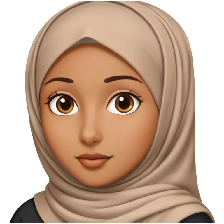 A brown girl with a hijab emoji