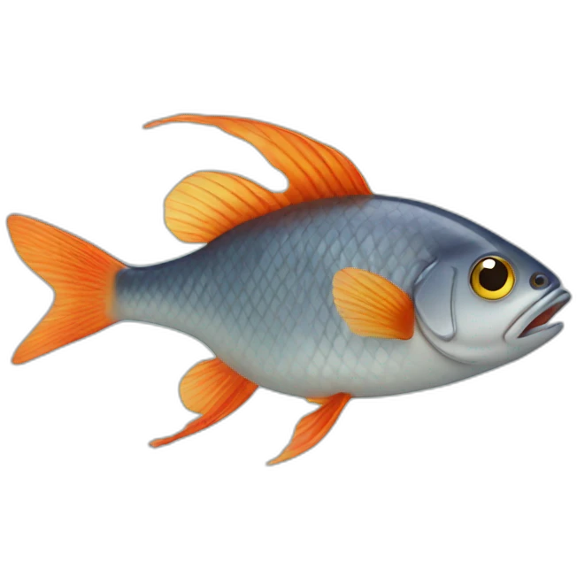 Fish with arms and legs emoji