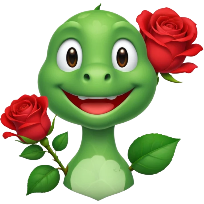 yoshi rose qui et sur mario emoji