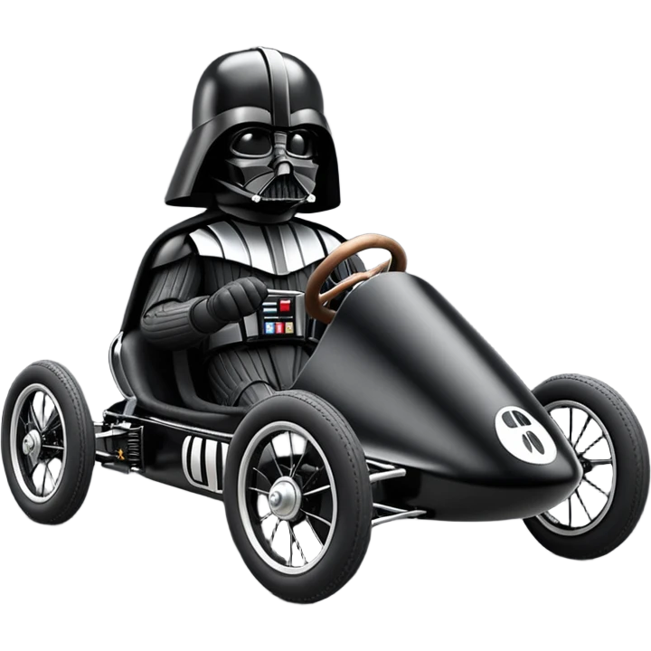 Darth Vader’s plush and refined two cylinder racing cyclekart with advanced rugged suspension and steering  emoji