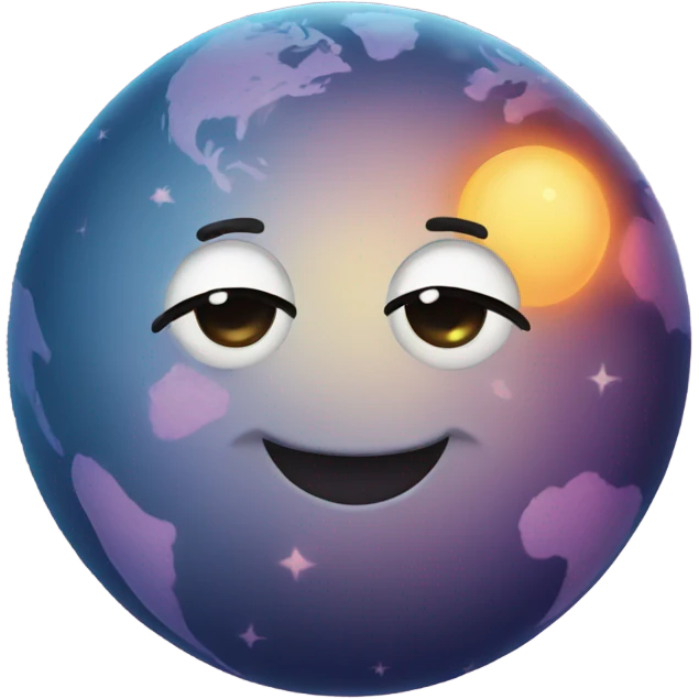 Cute planet  emoji
