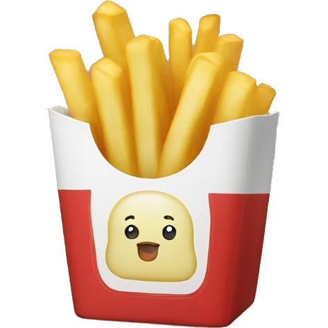 French fries with pompompurin on it  emoji