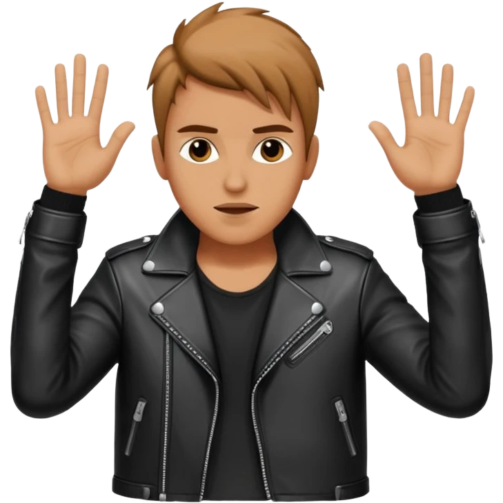 A emoji With the rock star sigh going down  emoji