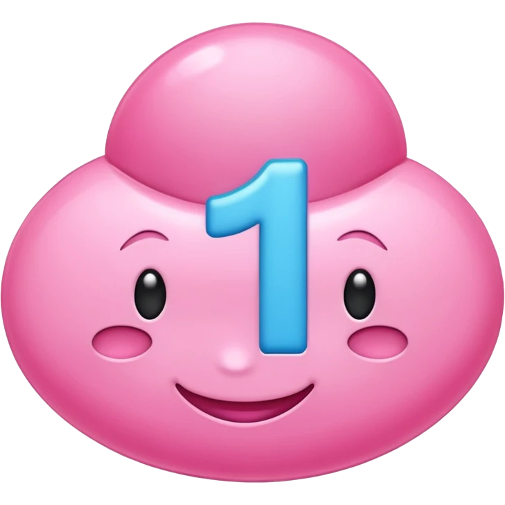 The number 11 but in pink emoji