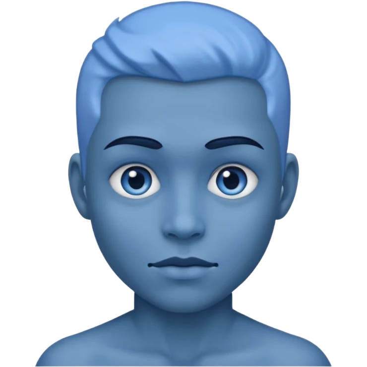 He was blue in color emoji