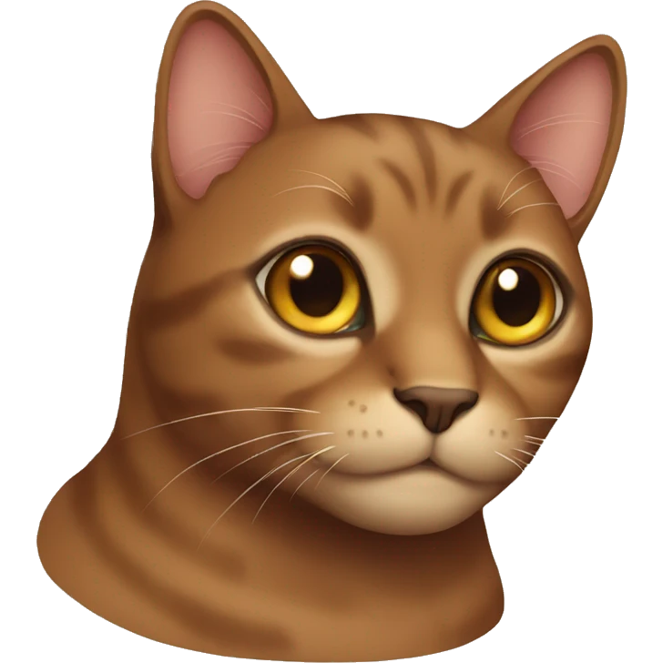 A brown cat emoji