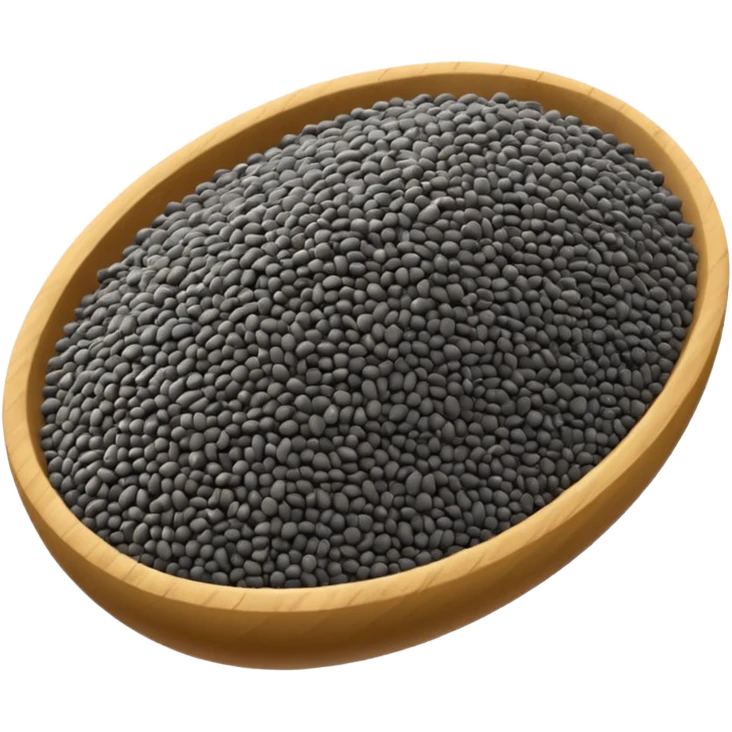 Semi di chia sparpagliati emoji