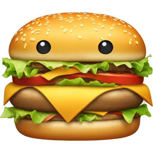 cheeseburger with a bow emoji