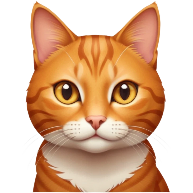 cinematic-cute-ginger-tabby-cat-portrait-emoji,-head-tilted-playfully-and-inquisitively,-sleek-orange-brown-fur-with-bold-tabby-stripes-and-a-distinctive-m-shaped-marking-on-the-forehead,-sparkling-amber-eyes,-simplified-yet-irresistible emoji