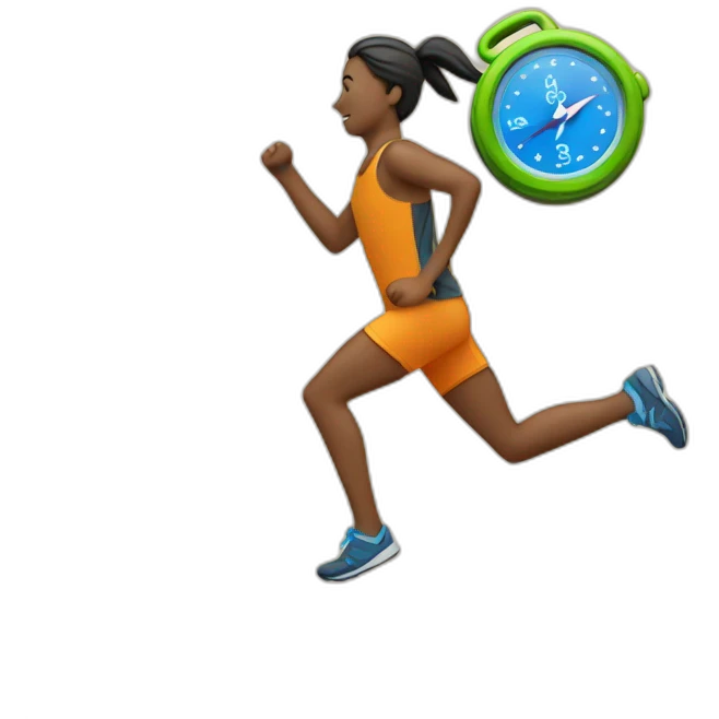 Runner with a map and compass emoji