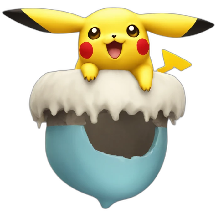 pikachu surprise head emoji