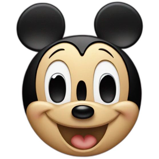 Mickey mouse in love emoji