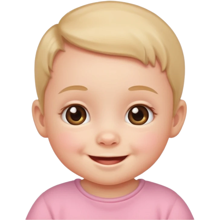 A cute little baby emoji